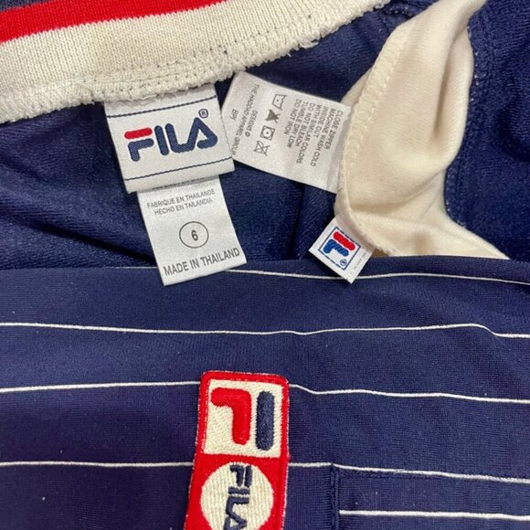 Y2K FILA TRACK SUIT BLUE WHITE RED KIDS SIZE 6 - Picture 5 of 16